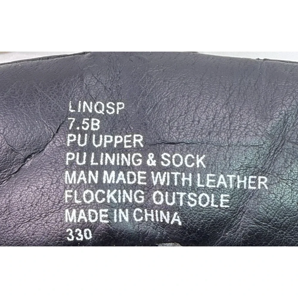 Steve Madden LINQSP Hidden Wedge Sneakers Women's 7.5 Black Perforated Zip